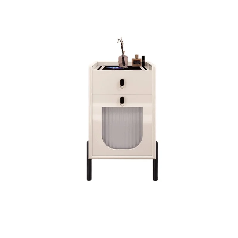 

Современный легкий роскошный простой прикроватный сейф из цельного дерева, встроенный домашний небольшой офис, защита от кражи, невидимый