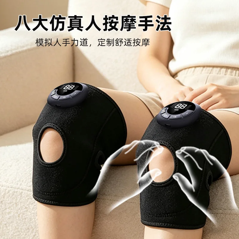 Red light heating knee massager hot compress knee pads plus heating joint physiotherapy