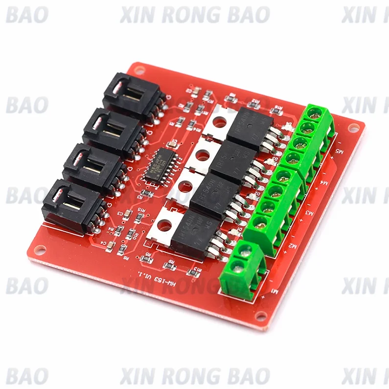 Botón MOSFET de ruta de vía de 4 canales, módulo de interruptor MOSFET IRF540 V4.0 + para Arduino DC Motor Drive Dmimmer