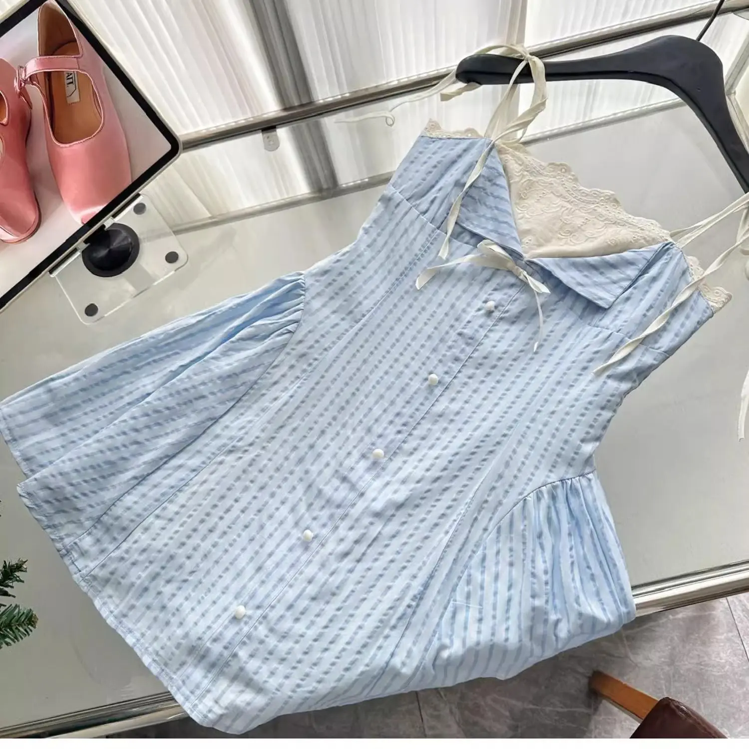 Kleider, ärmellos, für Damen, Boho, Sommer, Baumwolle, durchbrochen, ausgehöhlt, figurbetont, A-Linie, Outdoor-Resort, Bohemian, jugendlich, frisch, rein, einfach