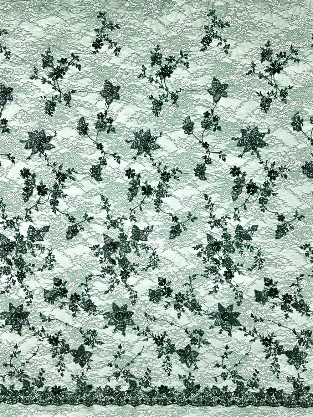 

African Sequin Tulle Lace Fabric 2026 High-Quality Nigerian Tulle Embroidered Beads Lace Fabric for Sewing Women's Party Dresses