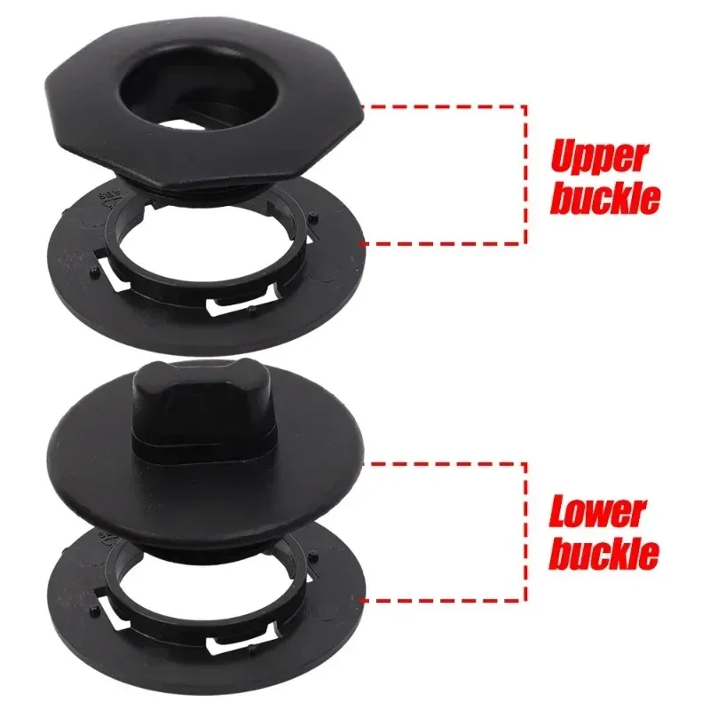 Car Foot Pad Fixing Buckles Anti-Skid Fixer Fixed Clips Set Double-layer Mat Clamps Buckle Fixer Tools Auto Interior Accessories