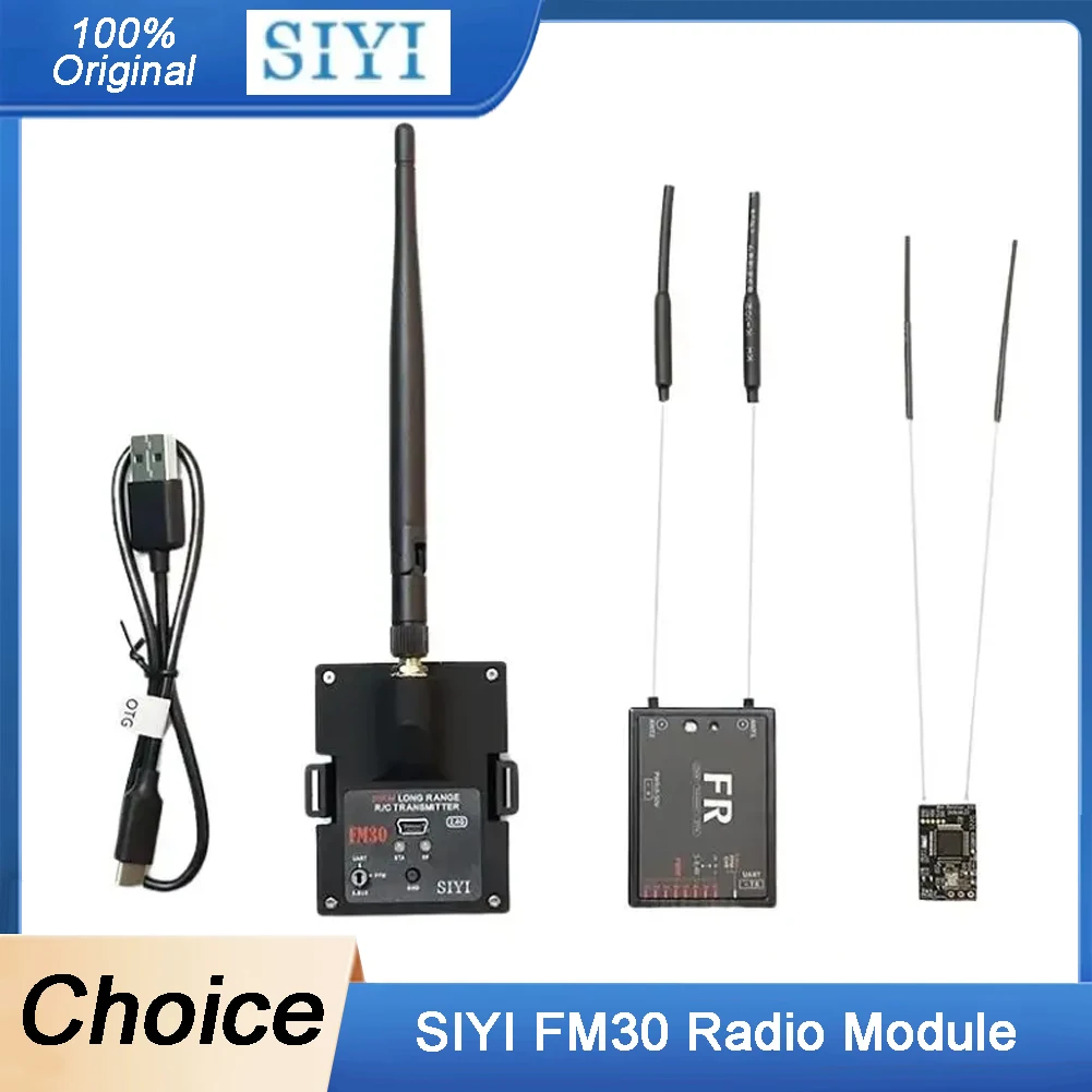 

SIYI FM30 Long Range Radio Module - 30KM 2.4G Transmitter & Mini Receiver, Datalink Telemetry, Bluetooth, OpenTX ExpressLRS for