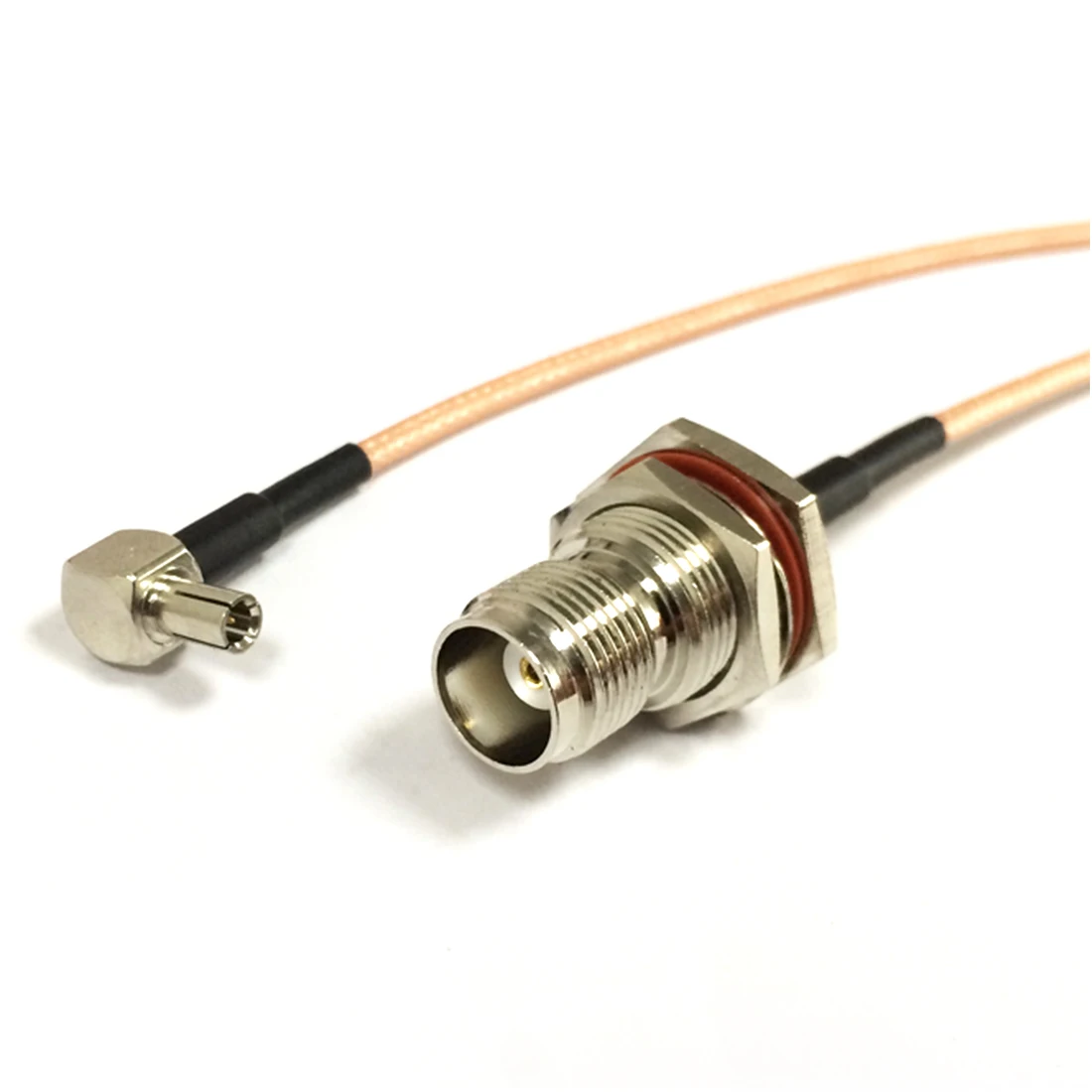 New  TNC Female Bulkhead Nut Switch  TS9  Convertor Pigtail Cable RG316 Wholesale  Fast Ship 15CM 6