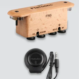 FLATSONS-بلوتوث الغيتار الالتقاط مع تأثير تأخير الصدى، محسن الغطاء الصوتي، ثقب الصوت القابل لإعادة الشحن، FR6 BT أفضل 8 بيك أب للغيتار مبيعا مع تأثير - No2