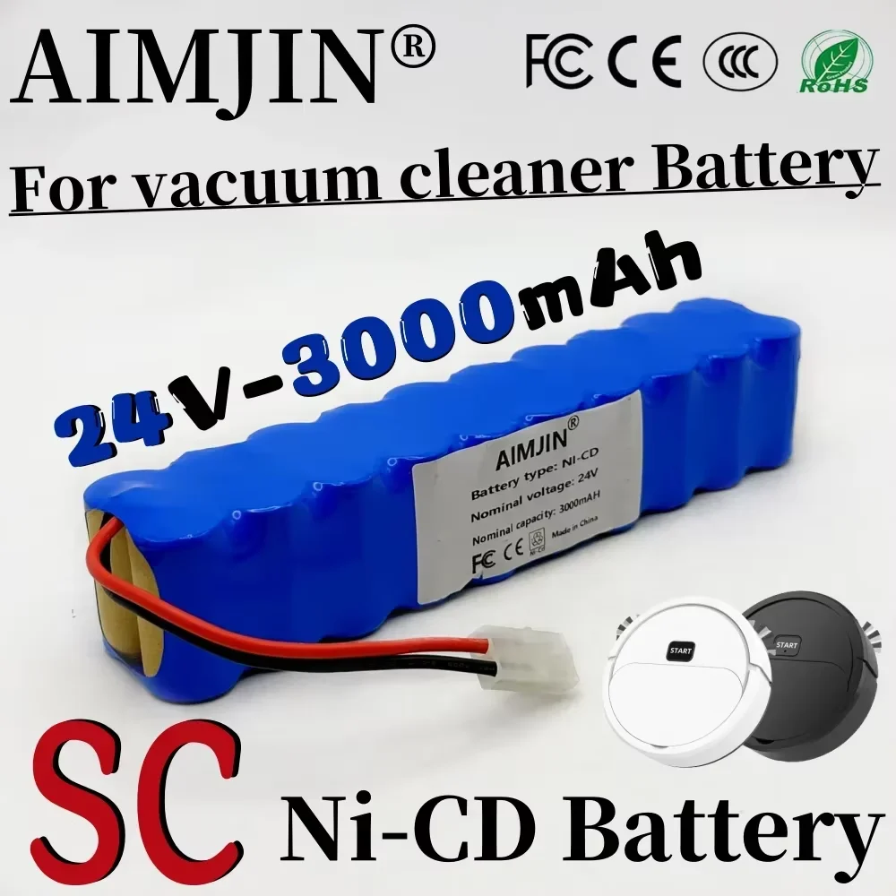 

SC Battery 24V Ni-CD Battery Pack 3000mAh For Vacuum Cleaner Besen Air Force Extreme RH8770 RH8771WS RH877501 RH8779 RH877901