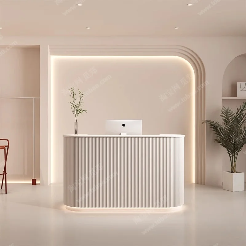 

Welcome Modern Reception Desks Design Receptionist Luxury Drawers Minimal Reception Desks Display Business Bureau Furniture