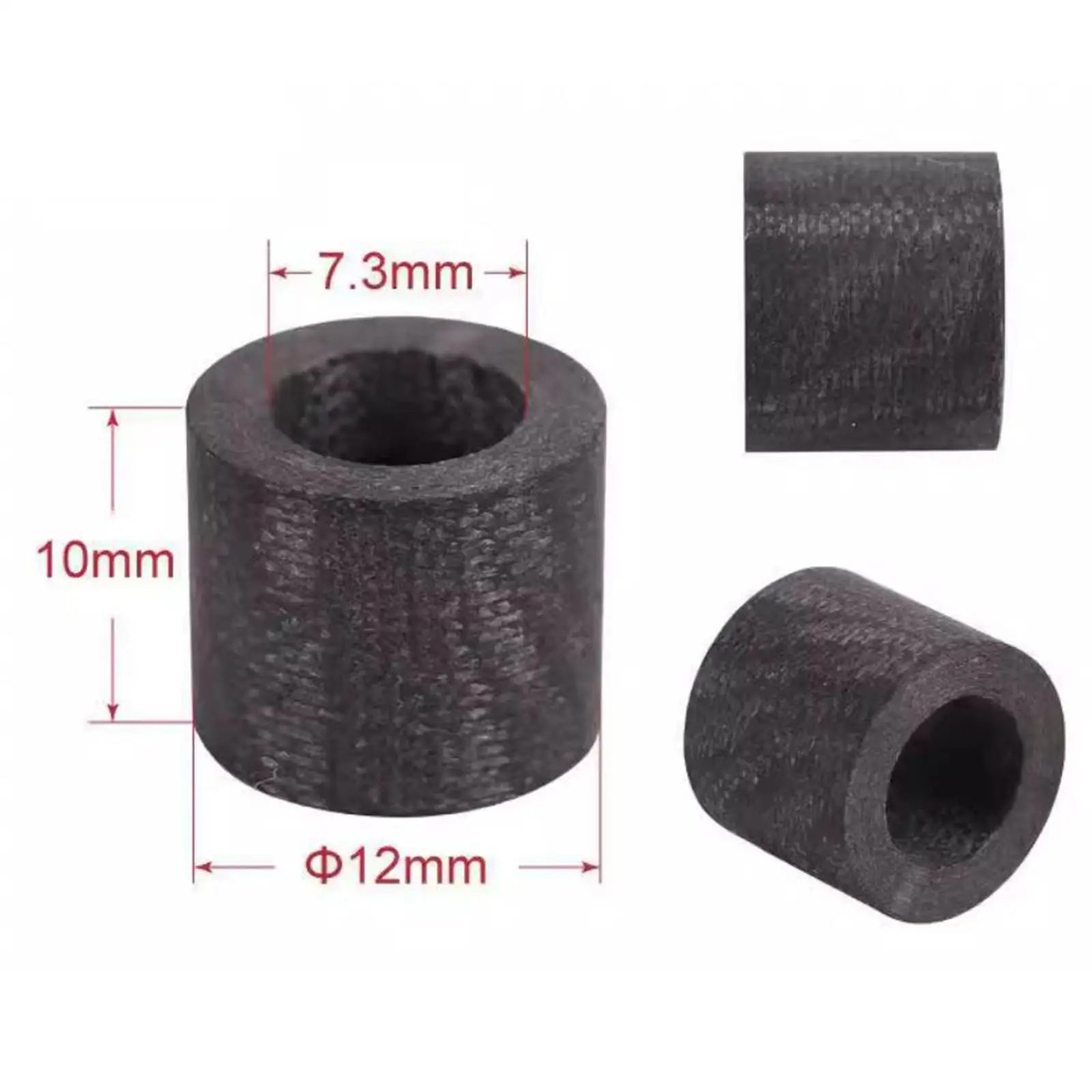 Replaceable Billiard Cue Ferrule Carbon Fiber Portable Repair Tube for Pool Cue Accessories Maintenance