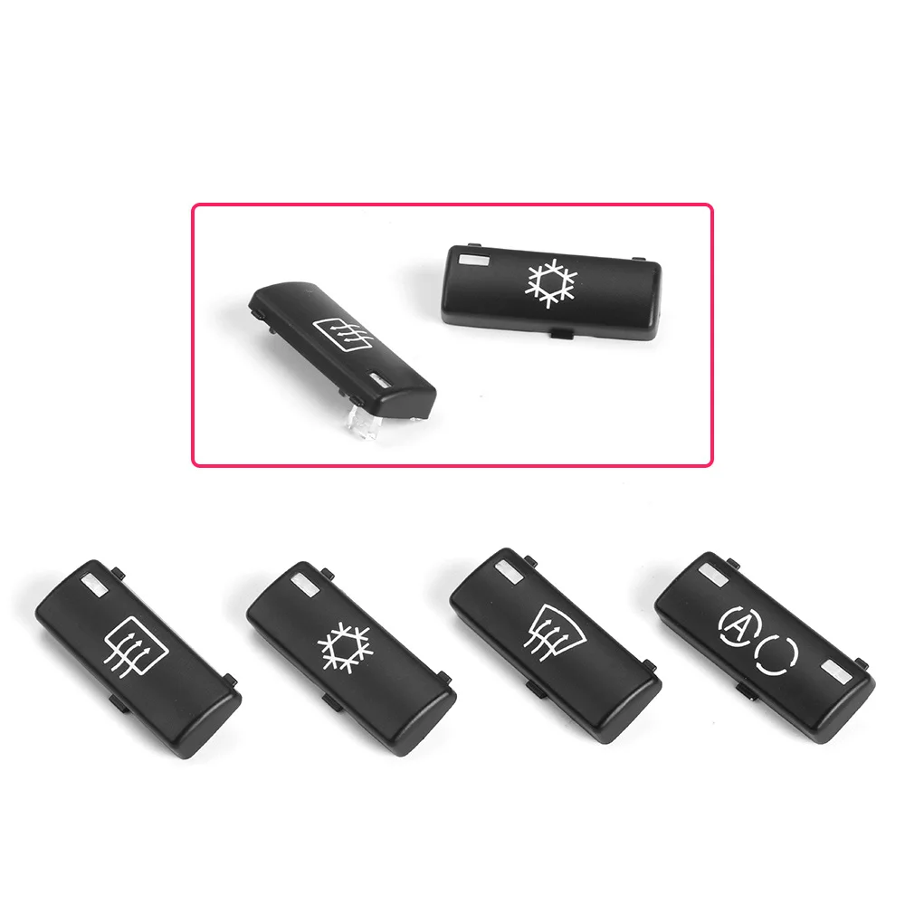 Car Dashboard Climate Control Air Conditioning Switch Button Covers Button Keys For 1995-2002 BMW 5 Series E39 1996-2006 X5 E53 - view 3