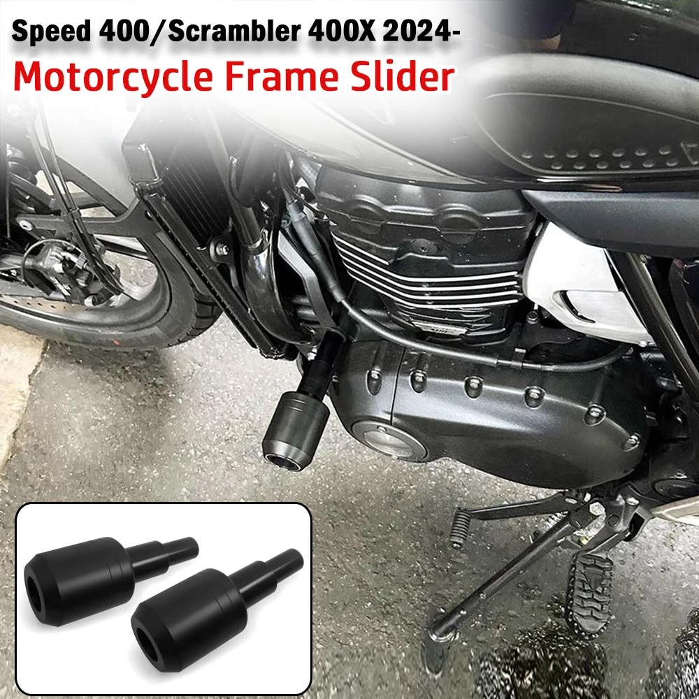 

For Scrambler 400X 400 X 2024 2025 Speed 400 Motorcycle Frame Sliders Crash Falling Protection Pad Engine Sliders Protector