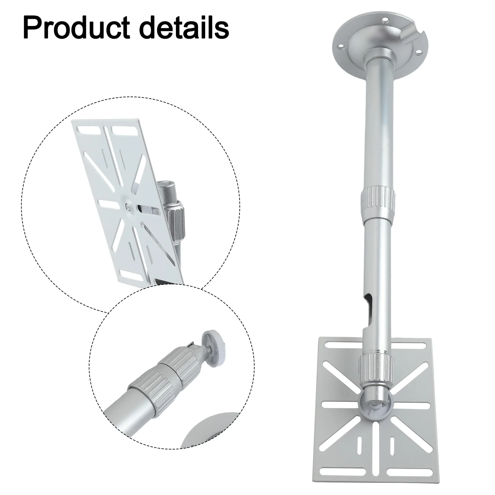 

Ceiling Support PTZ Dome Camera Mount Indoor Outdoor Applications Adjustable Camera Wall Mount Aluminum Alloy Material
