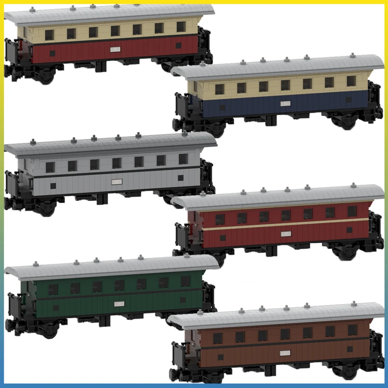 

НОВЫЙ MOC 678 шт., городской промышленный 2-й класс, универсальный пассажирский вагон, модель поезда, сделай сам, креативные идеи, игрушка, подарок, технологический блок