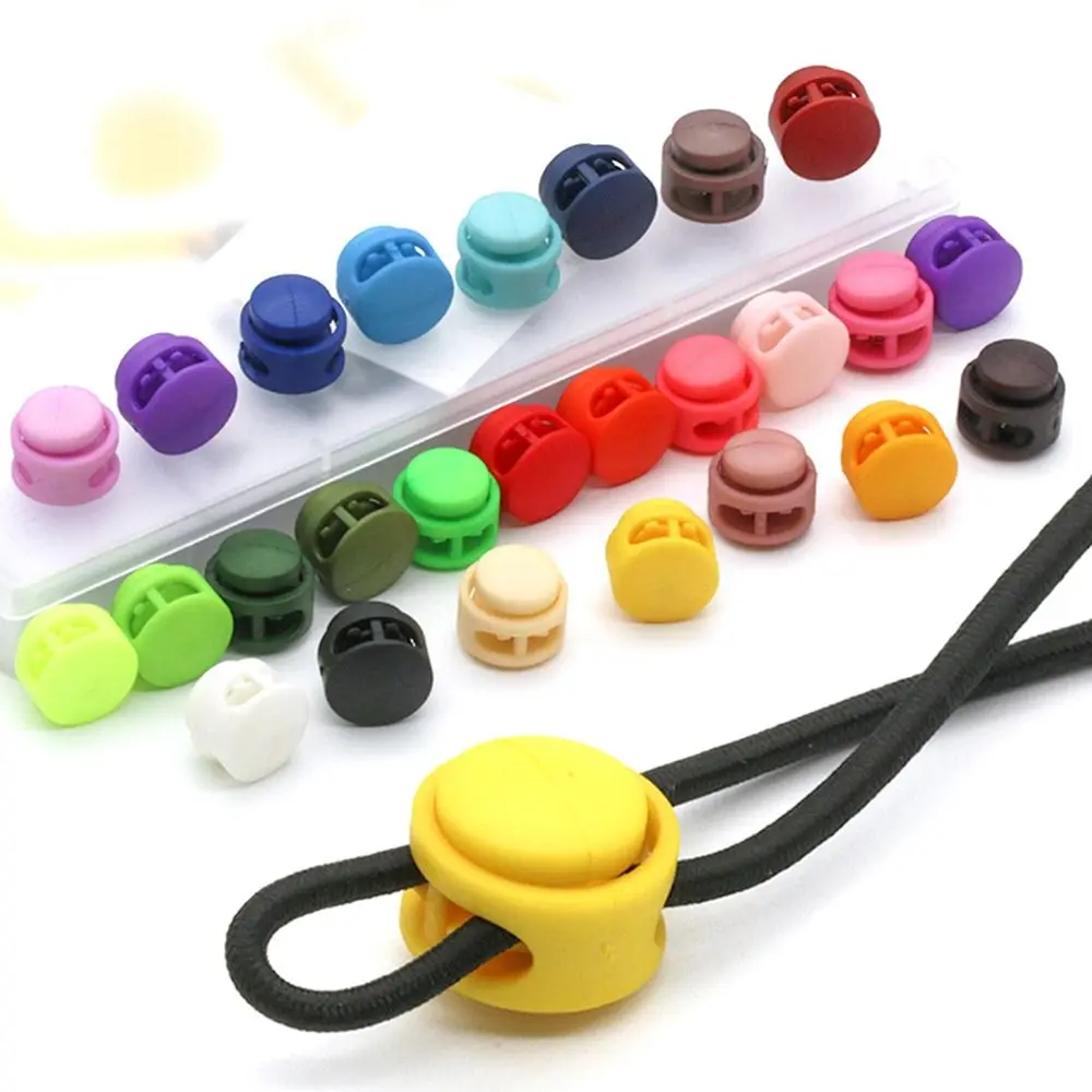 

10Pcs Toggle Clip Buckle Spring Cord Lock Stopper Rope Clamp Backpack Sportswear Shoelace Paracord Lanyard Bag Parts Accessories
