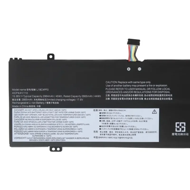 For Lenovo V6 Pro-13/14-IWL/IML Zhaoyang K4-ARE K3-IWL K4-IWL S540-13/14-IWL L18C4PF0 L18M4PF0 15.36V 45wh Laptop Battery