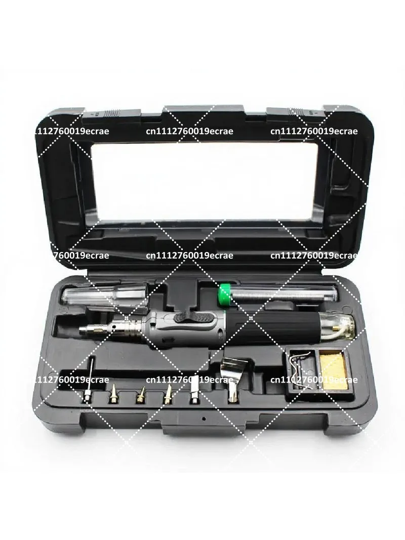 10-in-1 Multifunction Gas Soldering Iron Kit with Lighter Spray, Portable Welding Tool Set for Electronics Repair