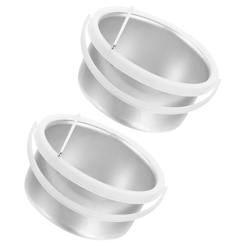 

2Pcs Aluminum Wax Melting Pot Nonstick Replacement Inner Bowl for Wax Warmer Fast Heat Distribution Salon and Home Hair Removal