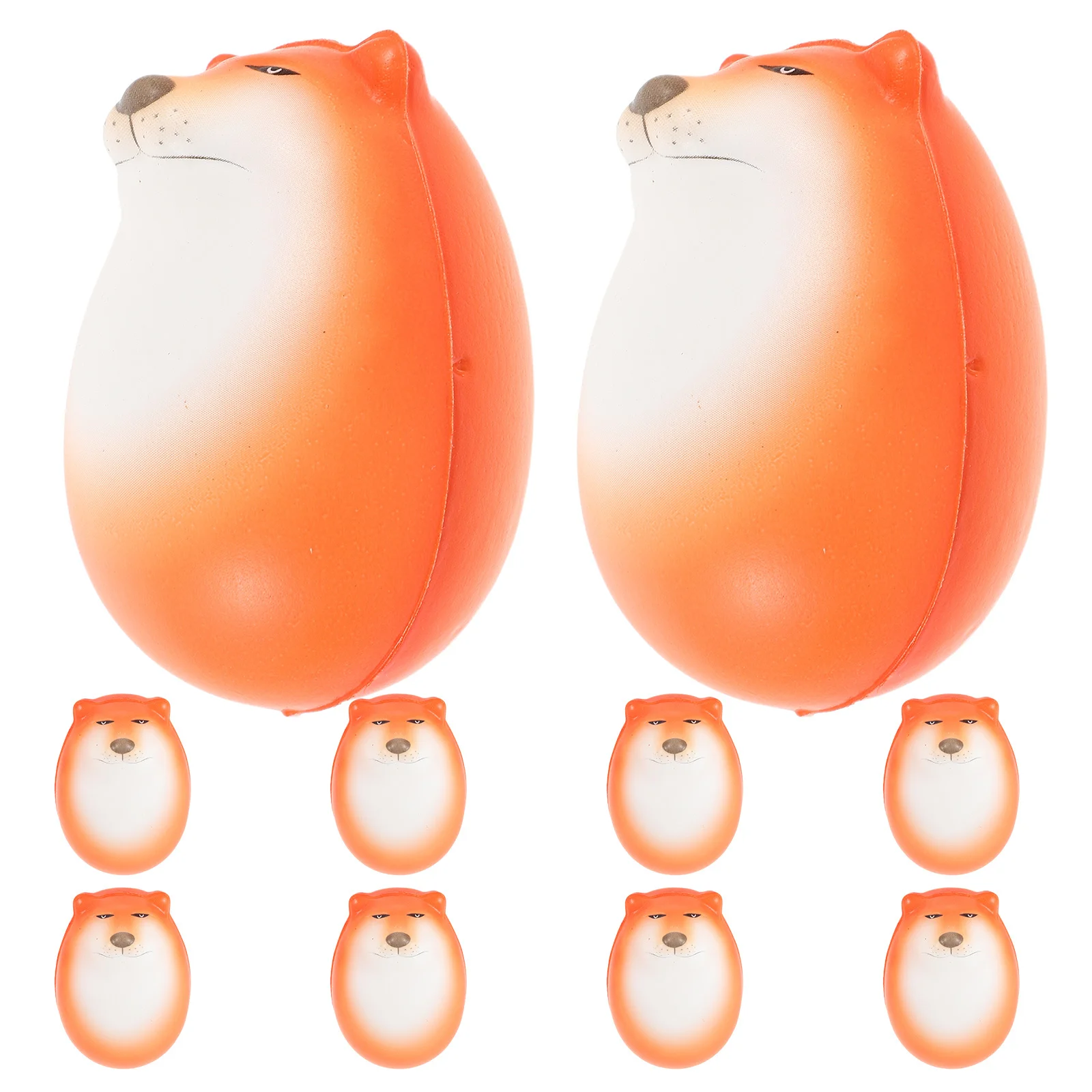 10 pezzi Squishy Bomboniere Sollievo Cute Dog Rimbalzo lento Decomprimere Fidget Per bambini Fidget Bambini Adolescenti Bomboniere