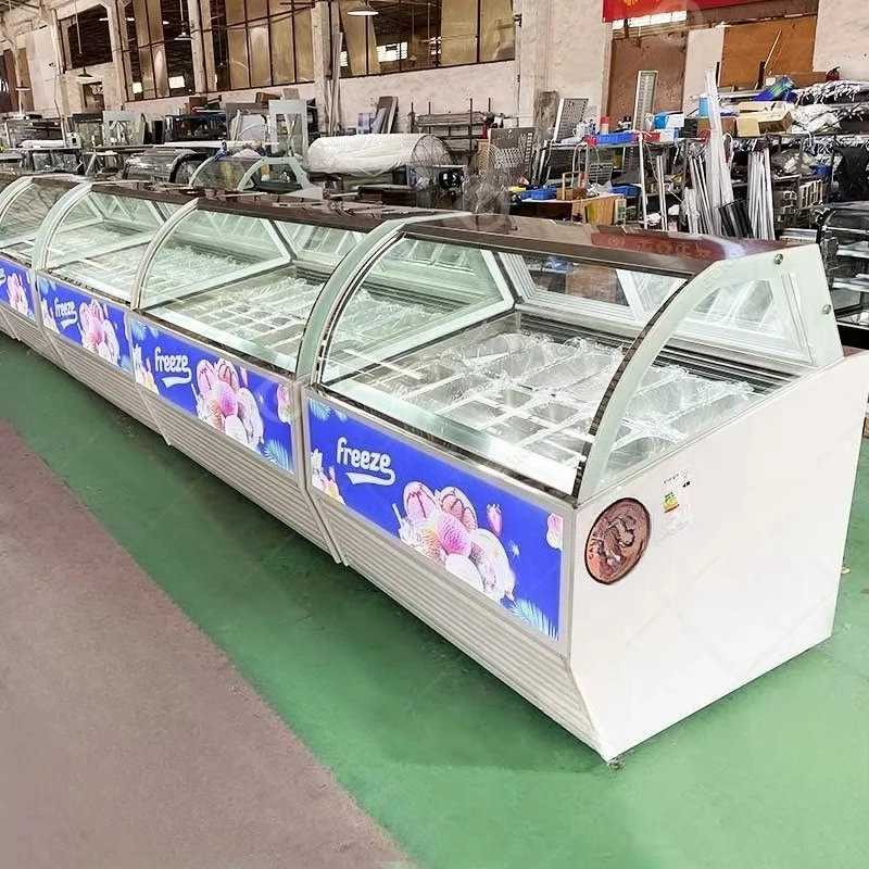 Popsicle Display Cabinet Freezer Small Used Gelato Ice Cream Display Showcase Freezer Machine for Sale