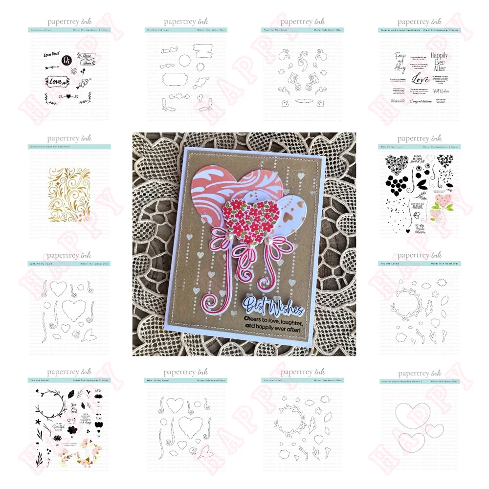 Psalm Reflections: December Mini Stamps Metal Cutting Die Hot Foil Scrapbook Paper Card Album Diy Craft Decoration Love to Layer