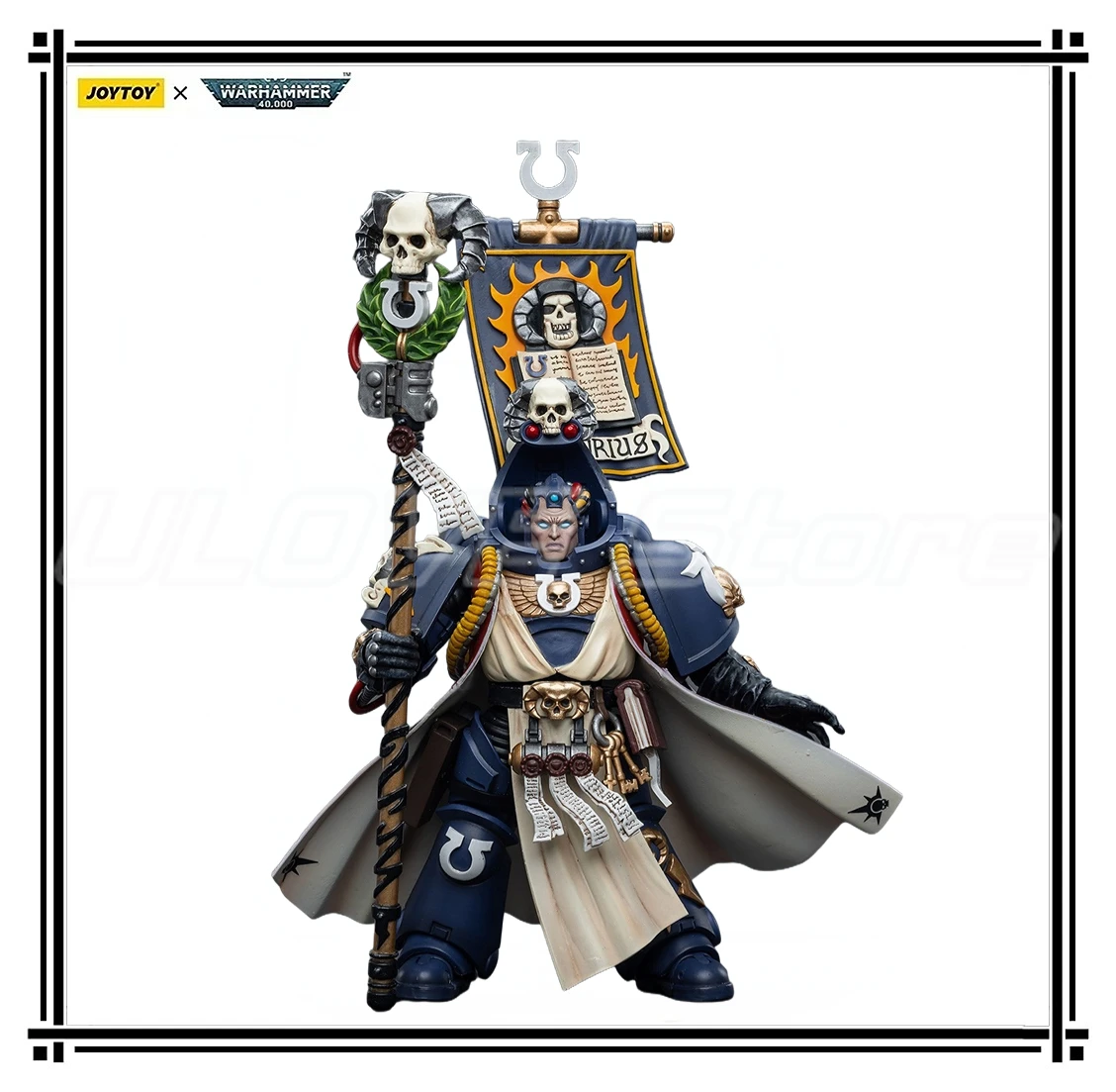 

В наличии оригинальная экшн-фигурка JOYTOY Warhammer 40K Ultramarines Chief Librarian Tigurius 1/18, модель игрушки в подарок