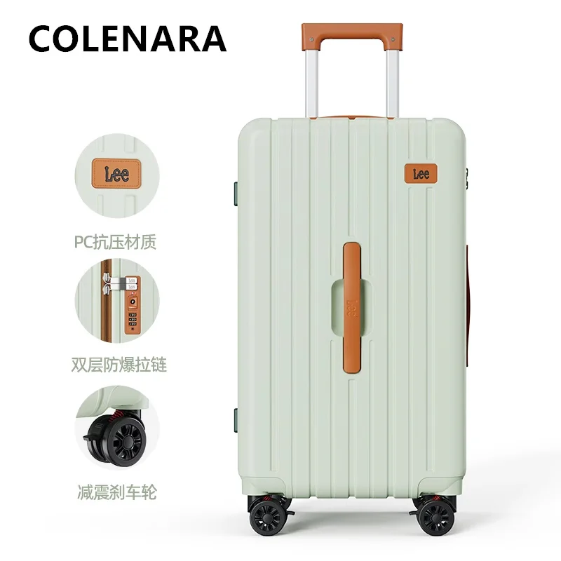 

COLENARA 20 "24" 26 "28 дюймов ABS + ПК Чемодан Новый женский чемодан на колесиках большой вместимости Мужской посадочный бокс Ручной дорожный чемодан