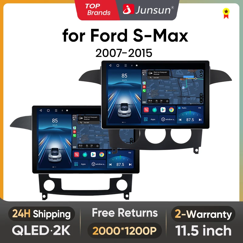 Max Multimedia im Auto: Warum der Junsun X7 PRO 11,5“ 2K AI Voice Wireless CarPlay Android Auto Car Radio die perfekte Lösung für Ford S-Max 2007–2015 ist
