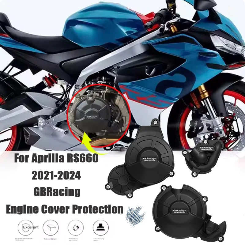 

GBRacing Engine guard cover For Aprilia RS660 TUONO 660 TUAREG 660 2021-2024 For Motorcycle Engine Protection Cover