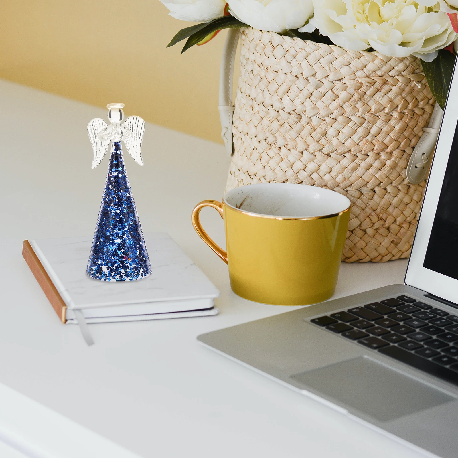 

Lamp Decor Desktop Angel Ornament For Home Office Desk Decorative Artware Angel Adornment Craft