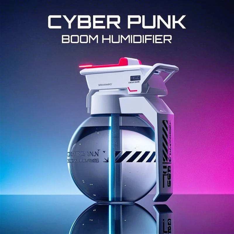 2025 Humidificador de aire de Granada Cyberpunk decoración de aceite esencial de Granada aromaterapia Humidificador regalo creativo deportes electrónicos