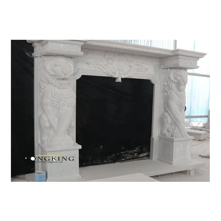 Hand carved garden decoration marble stone arched door surrounds the girl