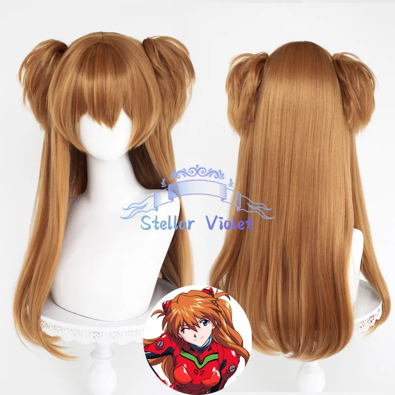 Katsuragi ميساتو شعر مستعار تأثيري مقاومة للحرارة أنيمي إيفا أيانامي ري تأثيري بيروكات صناعية Asuka Langley Soryu أنيمي شعر مستعار هالوين