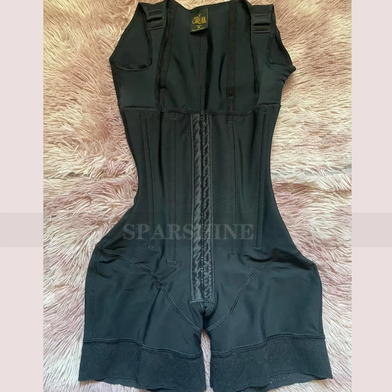 faja Tuta senza maniche a petto aperto Cintura modellante ad alta compressione Glutei con petto che sollevano biancheria intima dimagrante