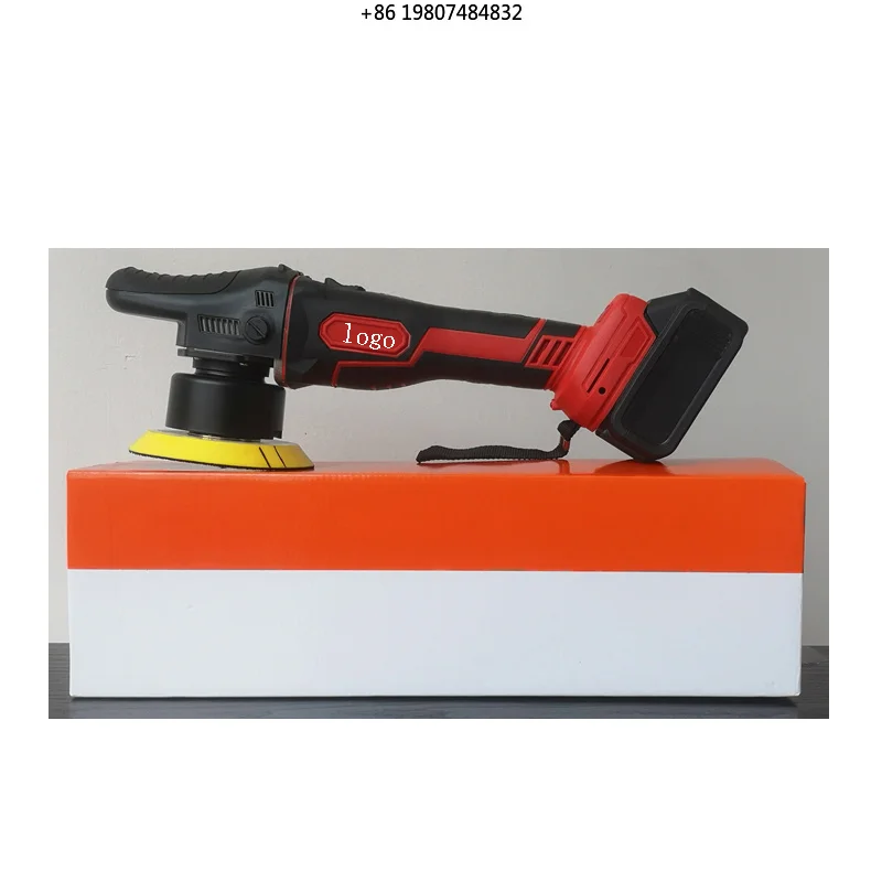 Professional Brushless Motor Dual Action Cordless Car Polisher with Battery for Auto Detailing Polishing