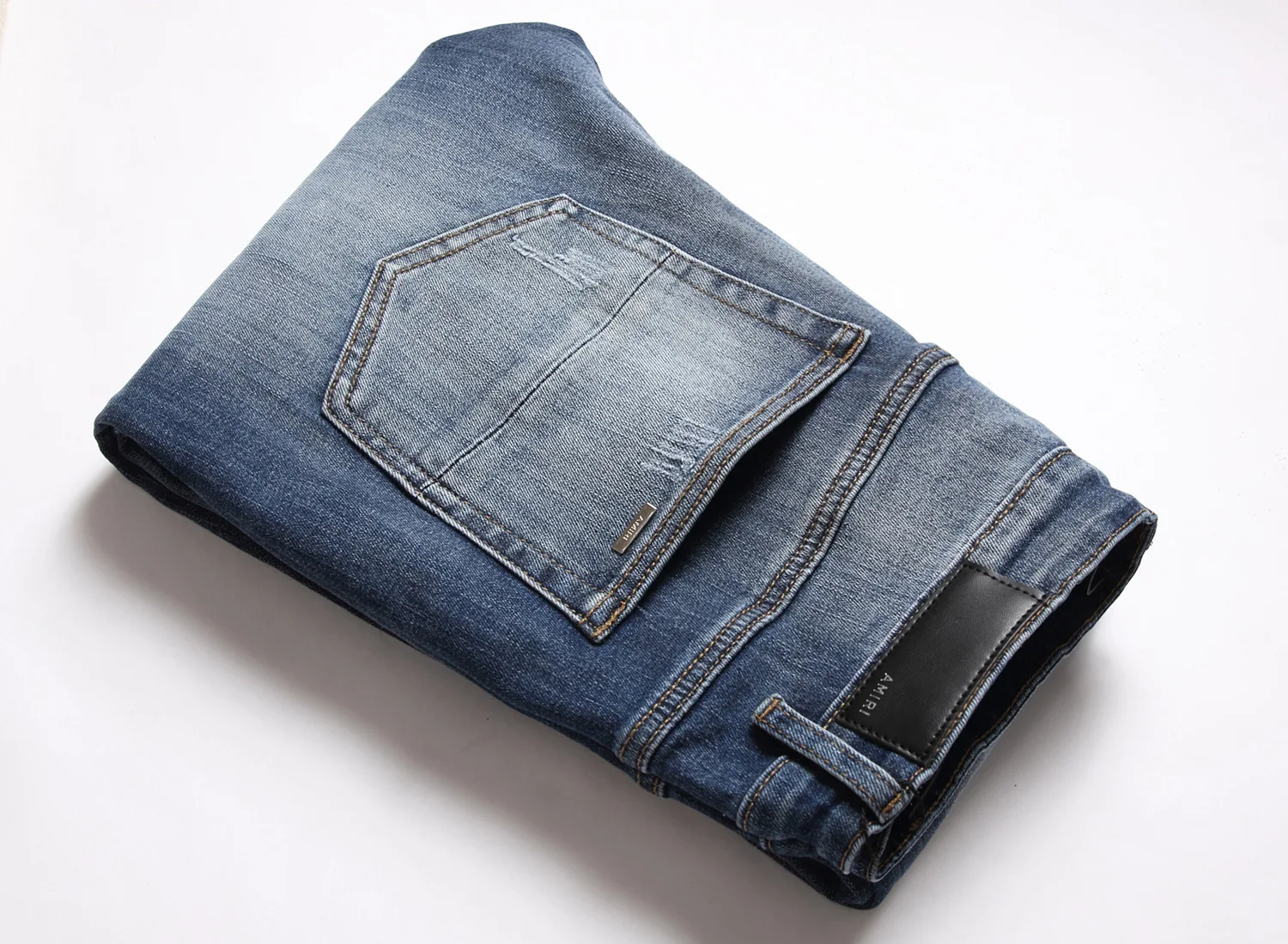 Jeans extensibles déformables et troués pour hommes, pieds minces, fabricants de mode, vente en gros, ventes directes