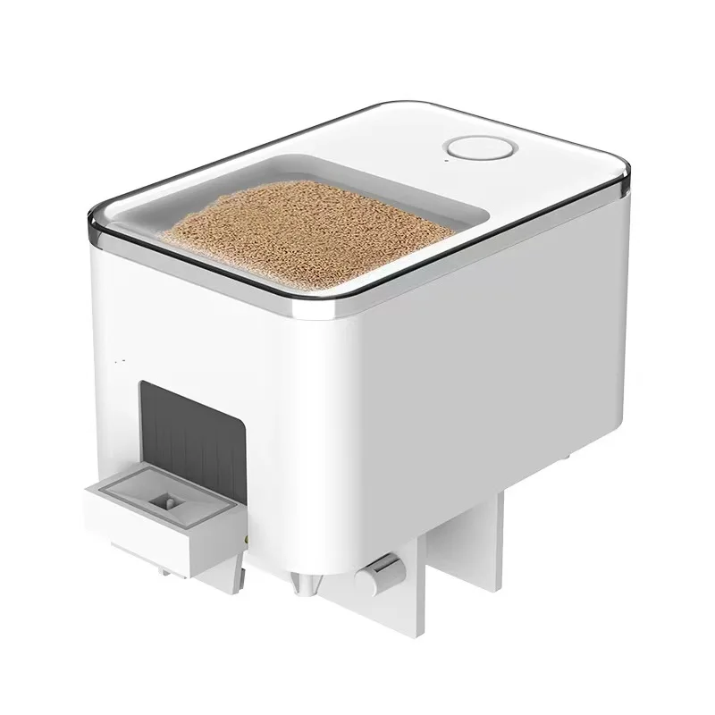 Alimentador Automático Inteligente para Peces de Acuario, Dispensador de Comida con Temporizador, Dispositivo Portátil de Plástico Programable con Pantalla LCD para Vacaciones, Tanque para Tortugas