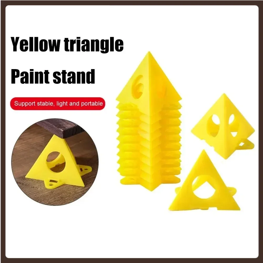 10 pz Piramide di Plastica Espositori Triangolo Vernice Ascensore Pad Piedi Rack Mini Cono Vernice Supporti Per Tela E Porta Rialzi Strumenti di Supporto