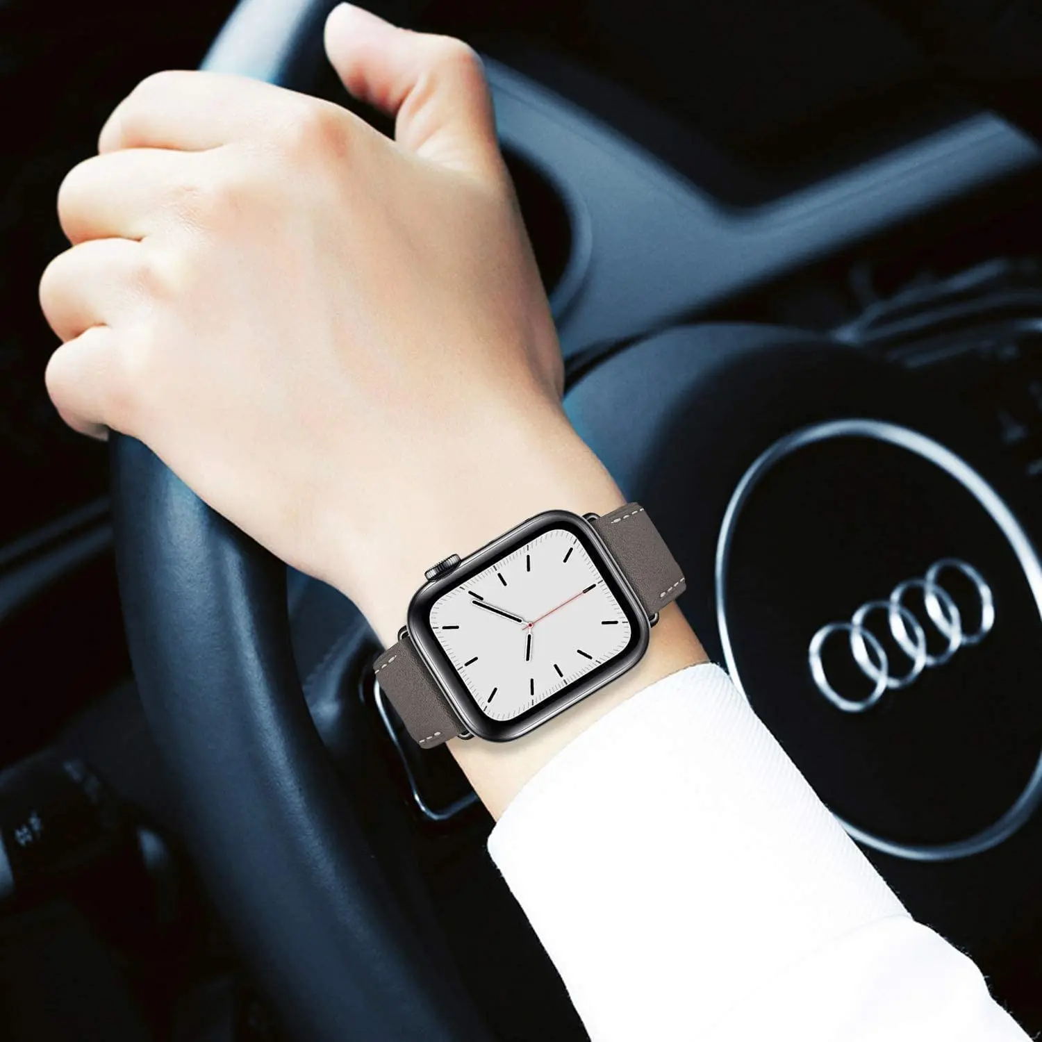 Кожаный ремешок для Apple Watch ultra 2, ремешок 49 мм, 46 мм, 42 мм, 44 мм, 45 мм, 40 мм, 41 мм, браслет Correa iWatch Series 3 6 5 4 SE 7 8 9 10