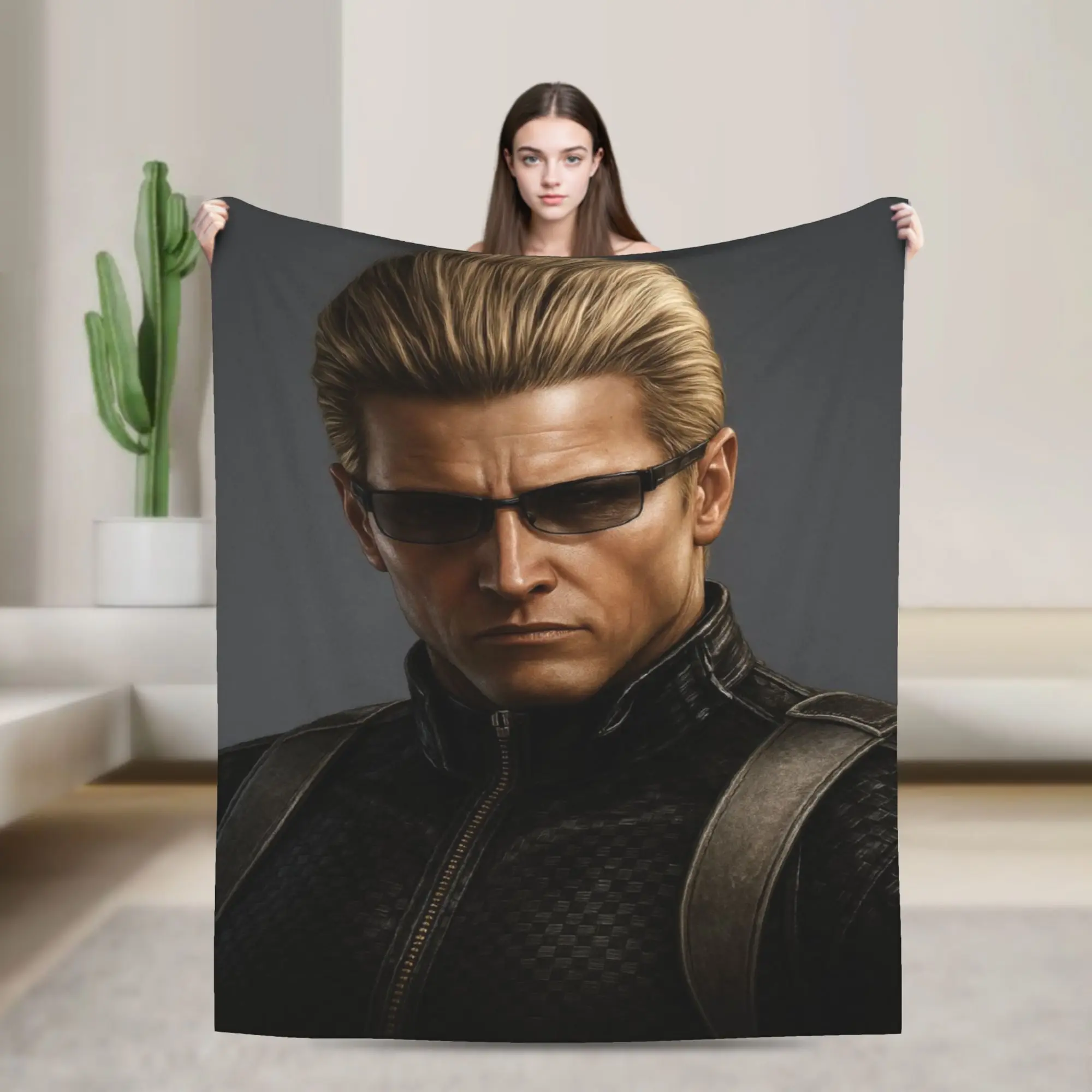 Albert Wesker  Printed Blanket For Men Women Super Soft Warm  Throw Blankets for Couch 50x60 Inches Multi-size