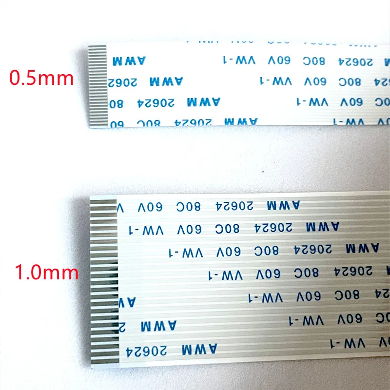 10PCS Flat Flexible Cable FFC FPC AWM 20624 80C 60V VW-1 FFC-0.5MM 1.0MM 4/5/6/8/10/12/14/16/18/20/24/26/30/32 Pin