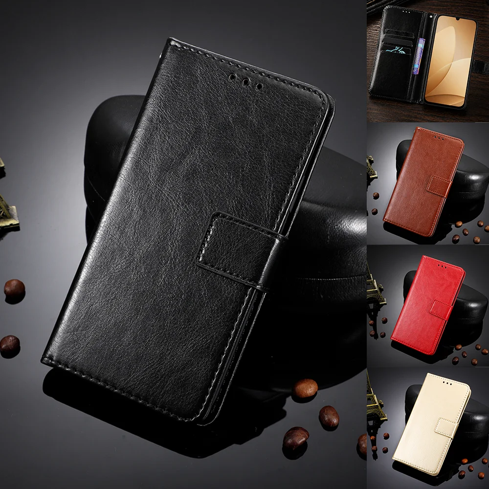 

Leather Wallet Phone Case For OPPO Realme C100 C85 C73 C71 16 15 14 Pro 5G 4G Card Slot Cover Strong Magnet
