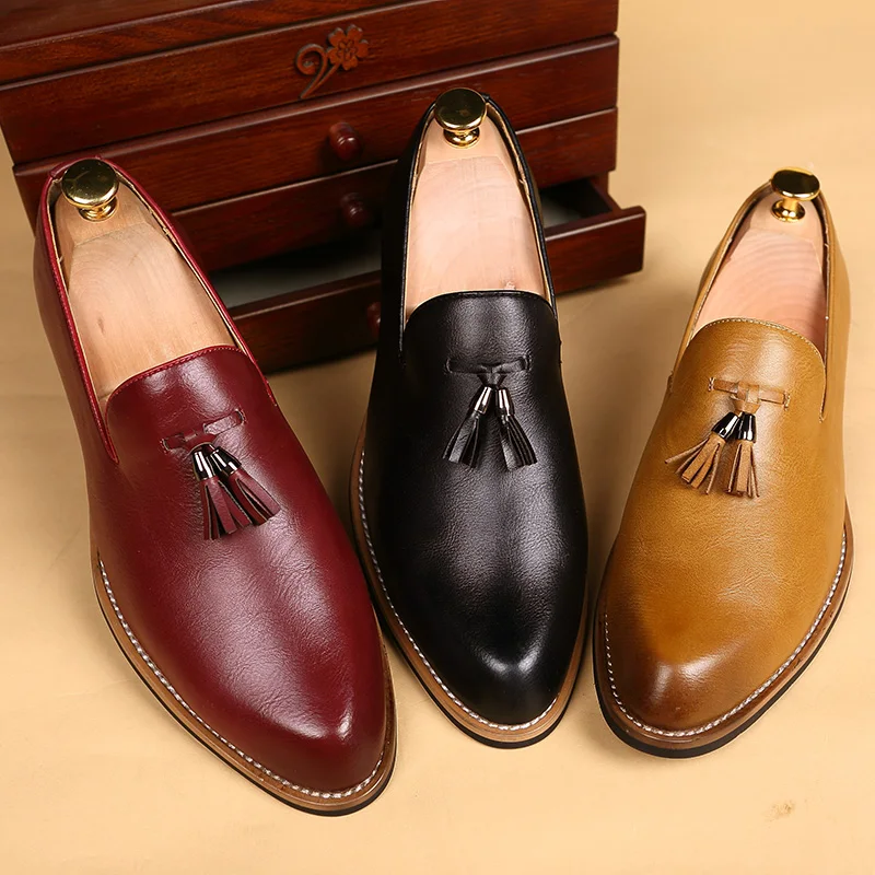 

Мужская новая модная обувь Lefu из искусственной кожи с круглым носком на плоском каблуке, повседневная простая высококачественная формальная обувь, офисная обувь для джентльменов, размеры 38-46