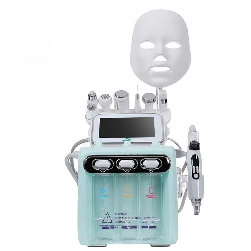 

8 In 1 Hydra Water Dermabrasion RF Bio Bubble Machine With Led Mask