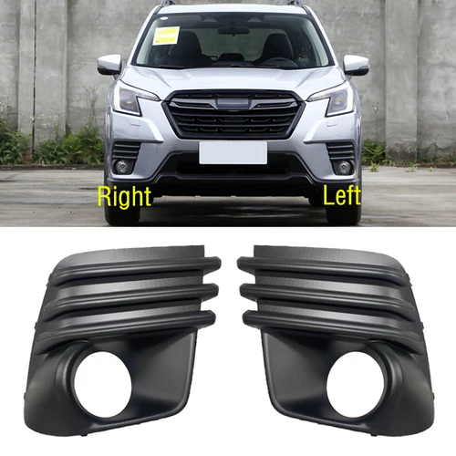 Para Subaru Forester 2022 2023 parachoques delantero de coche luz antiniebla embellecedor de lámpara Tapa de la cubierta del marco Tapa del capó Tapa de la bisel