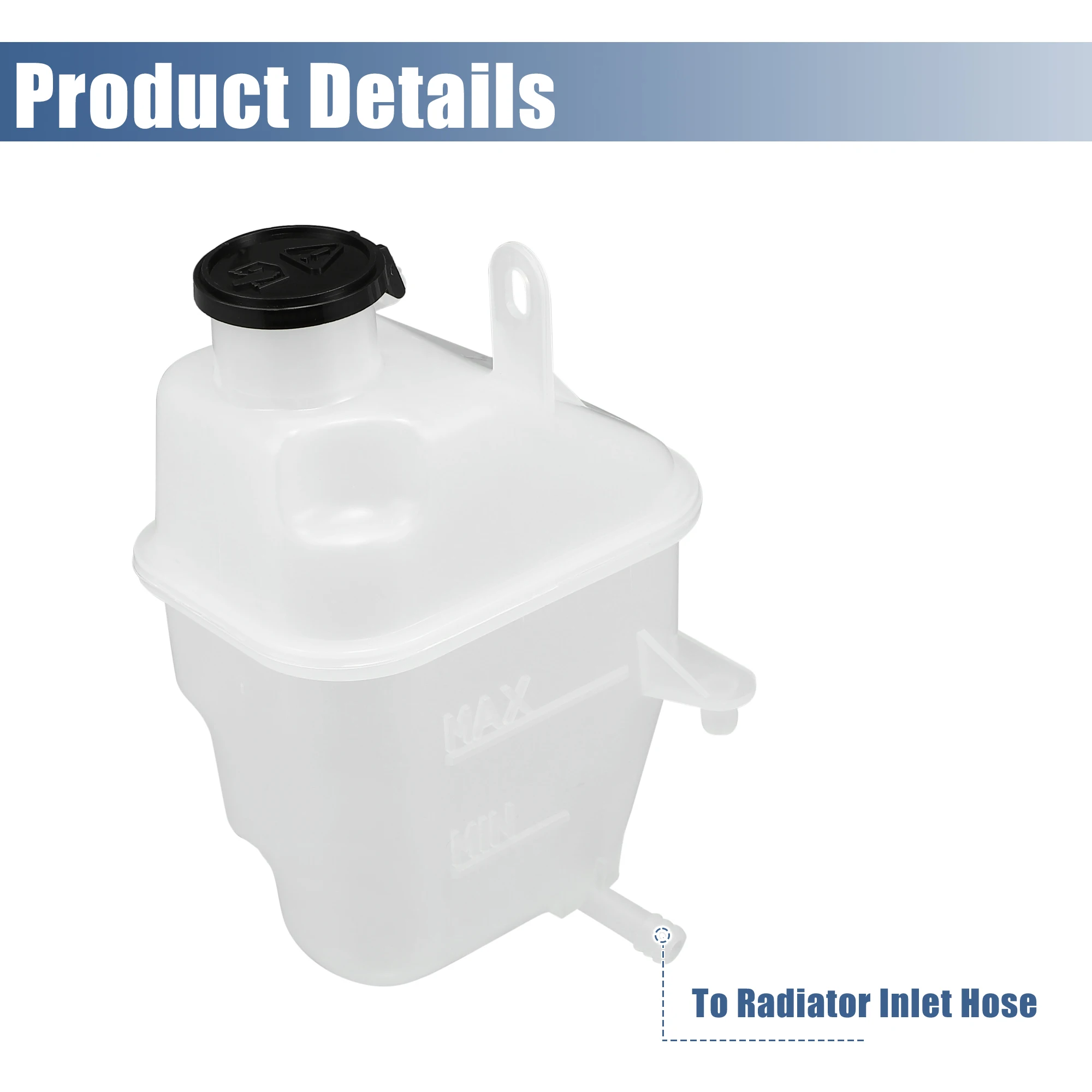 UXCELL المبرد المبرد توسيع رأس خزان زجاجة مع غطاء لميني كوبر قاعدة S 1.6L L4-Gas 2008 17107509071 #5