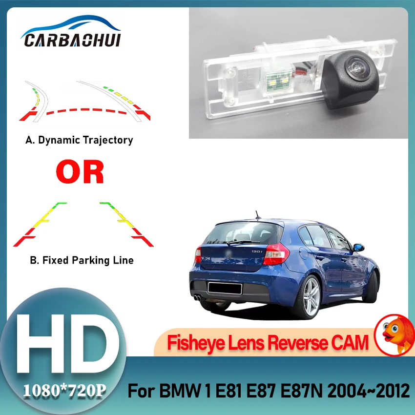 

Камера заднего вида для помощи при парковке, резервное видео ночного видения HD для BMW 1 E81 E87 E87N 2004 ~ 2008 2009 2010 2011 2012