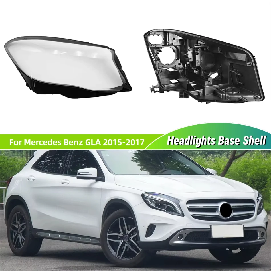 

For Mercedes Benz GLA W156 GLA200 GLA220 GLA260 2015 2016 2017 Car Products Base Head Lamp Shell Bulb Holder Lights Cover