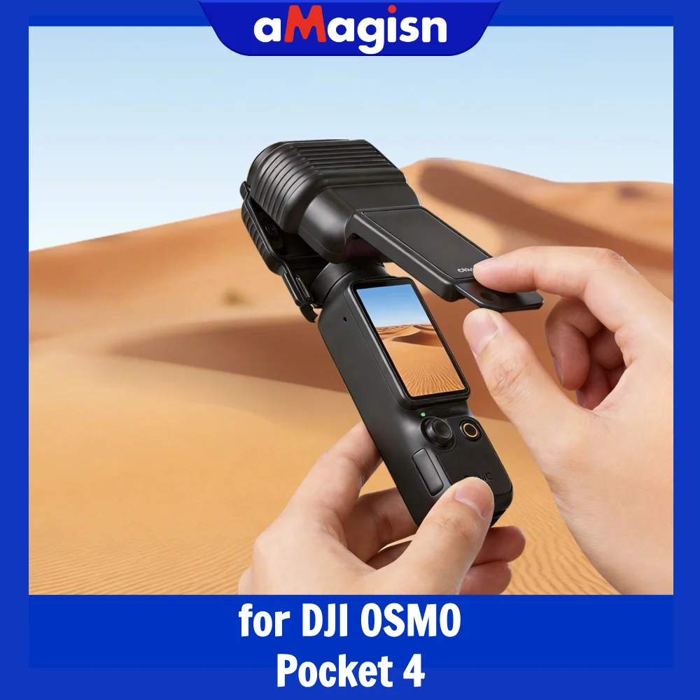 aMagisn Gimbal Hard Case para DJI Osmo Pocket 4, capa protetora de meio corpo à prova de choque e resistente a arranhões para DJI Pocket 4