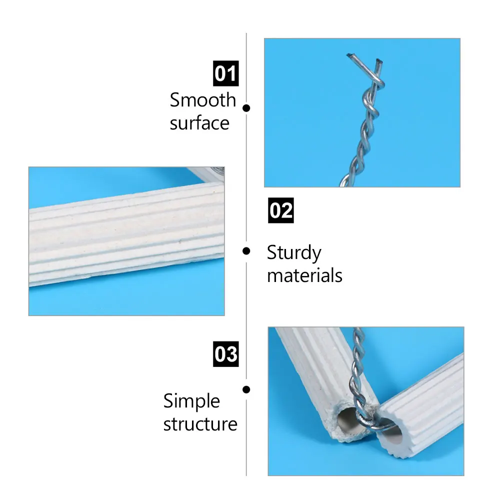

10 Pcs Tools Mud Triangular Crucible Stand Teaching Instruments Holder Equipment White