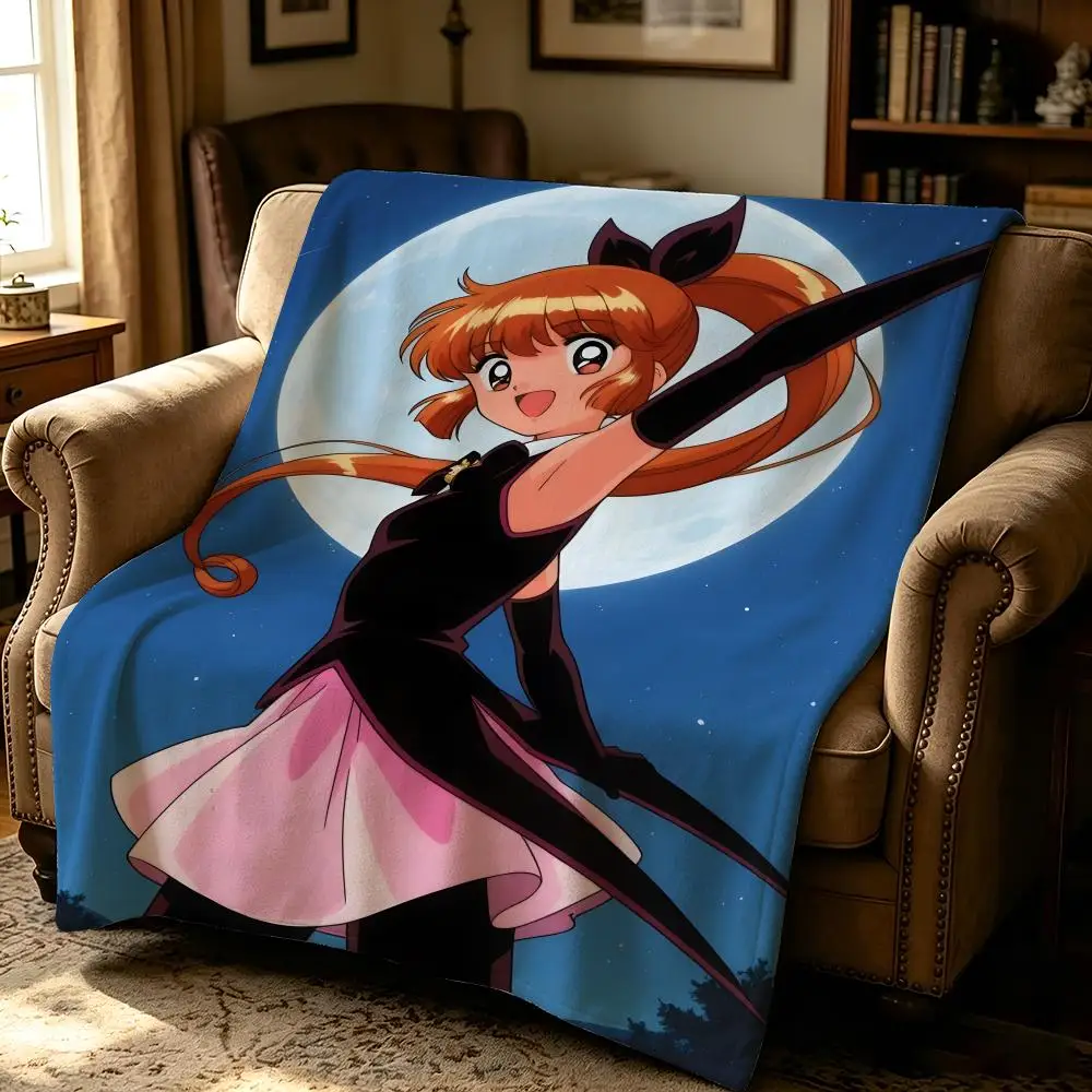 anime S-Saint Tail-l Throw Thick Comfort Flannel Quilt, Multi-scene Use Indoor Outdoor Daily Nap