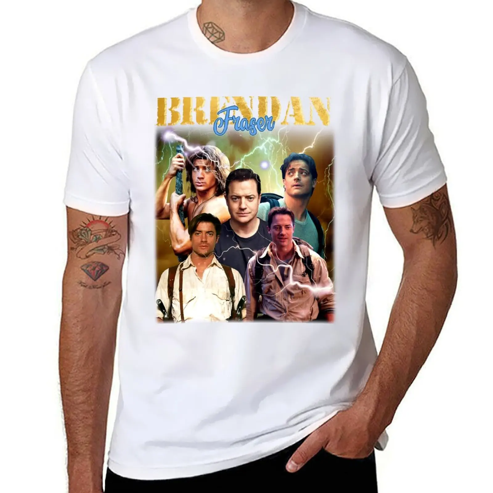 

Movie Actor Fraser T-Shirt men t shirt cotton 100% t shirts for man cotton soft T-Shirt